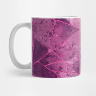 Pretty Pink and Purple Geometric Pattern Mug